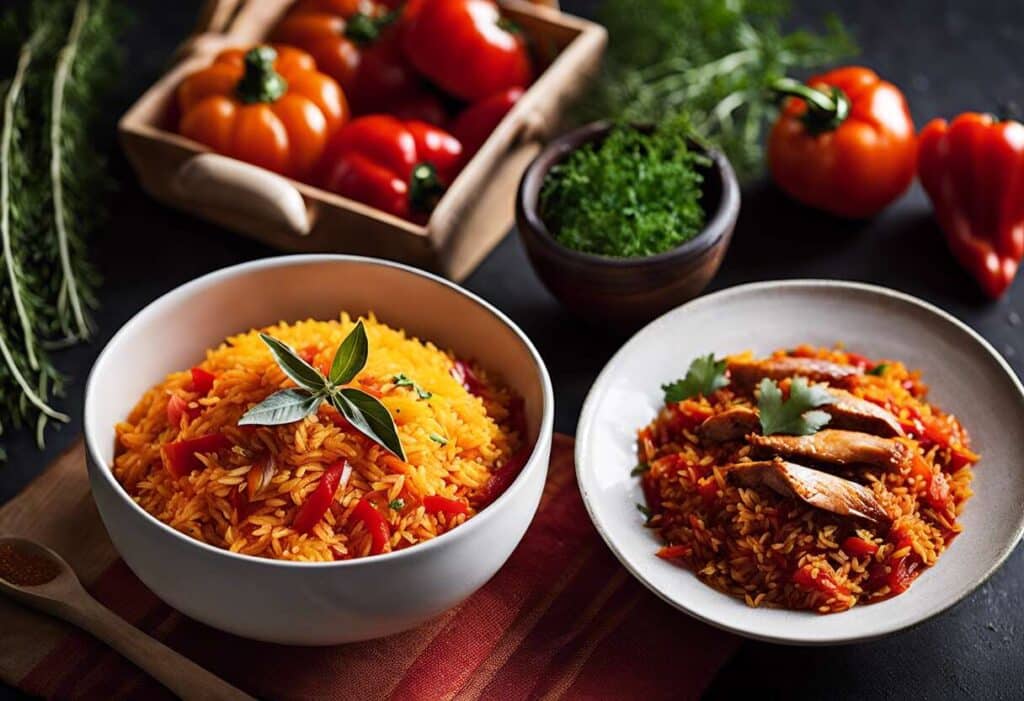 Secrets de chefs pour un jollof rice nigérian authentique