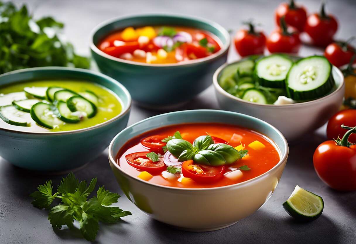 Gaspachos et soupes froides : l'art de se rafraîchir avec goût