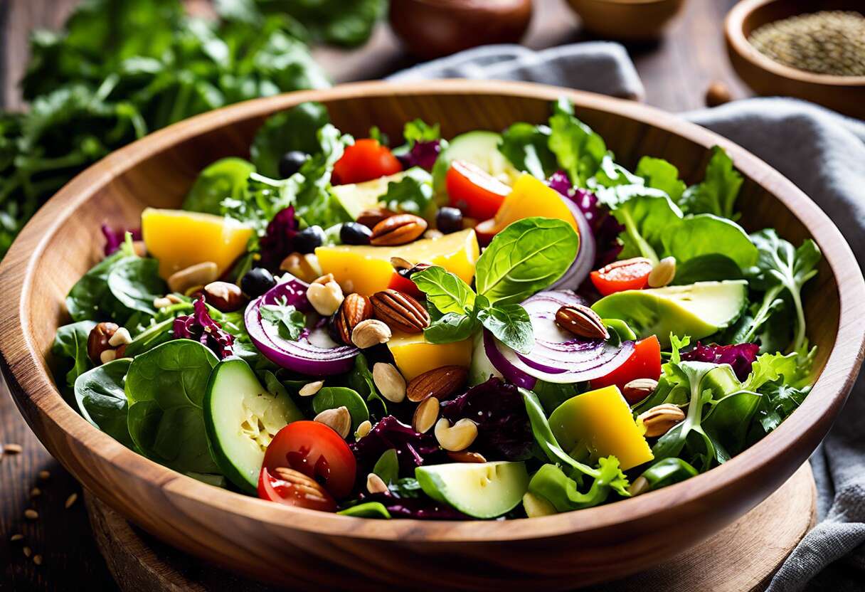 Ingrédients essentiels pour une salade complète et nutritive
