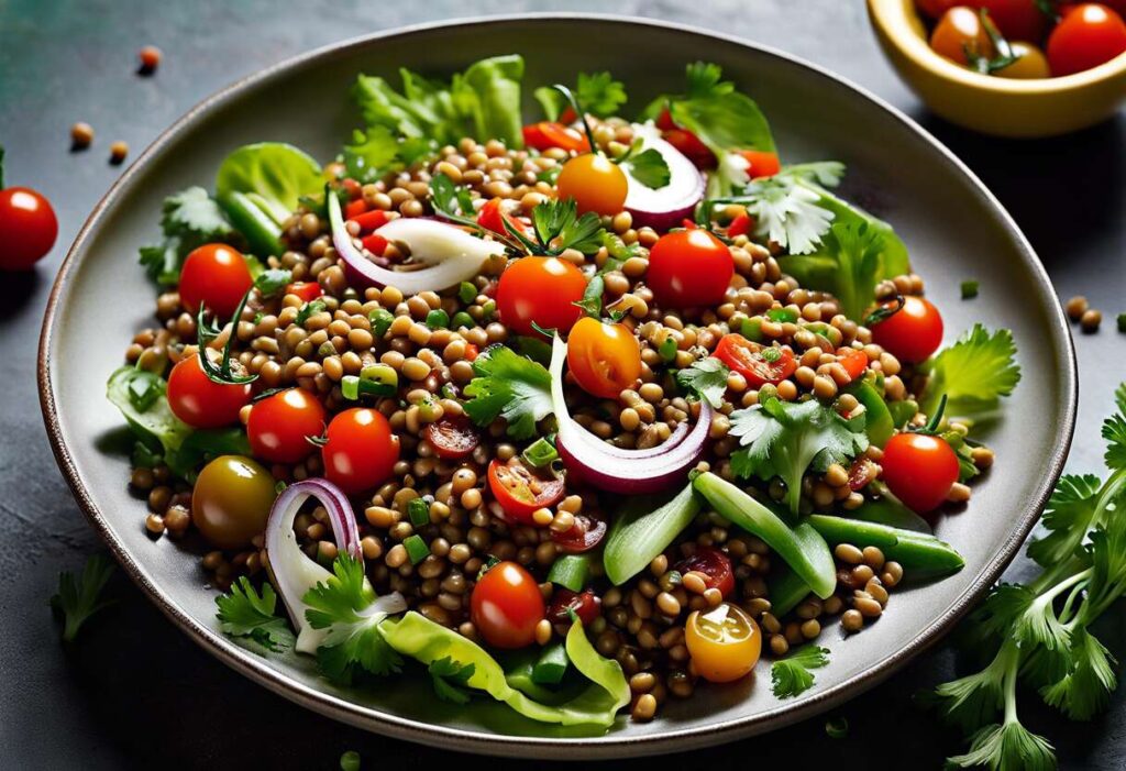Salade de lentilles au thon : recette facile et savoureuse