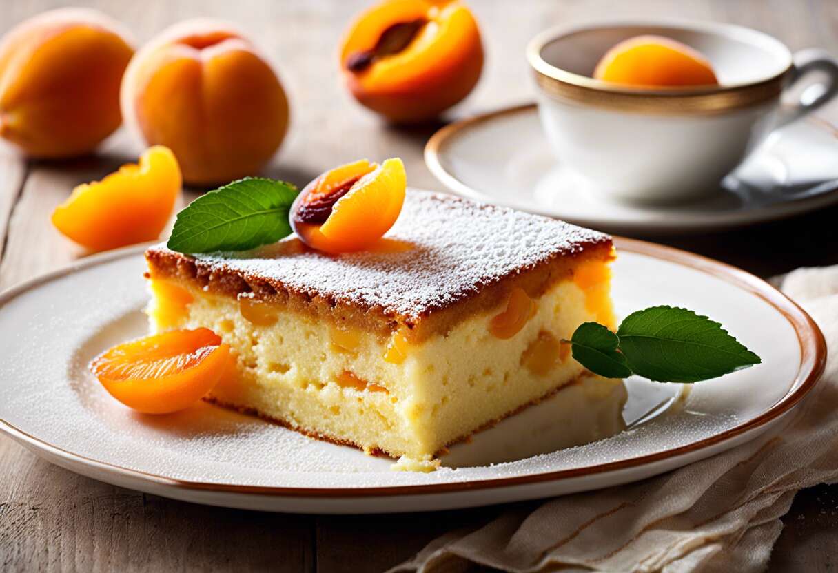 Gâteau de semoule à l'abricot : recette facile et gourmande