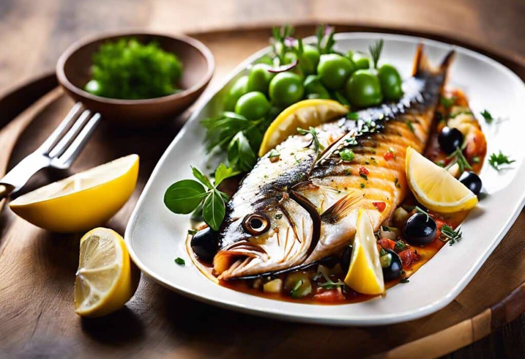 Chapon rôti au four : recette de poisson méditerranéen savoureuse