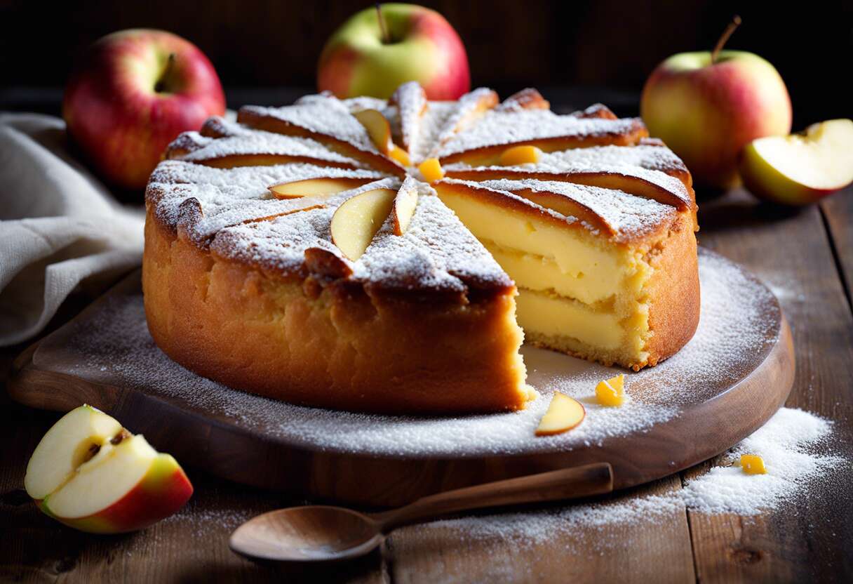 Gâteau breizh aux pommes et beurre salé : recette traditionnelle de Bretagne
