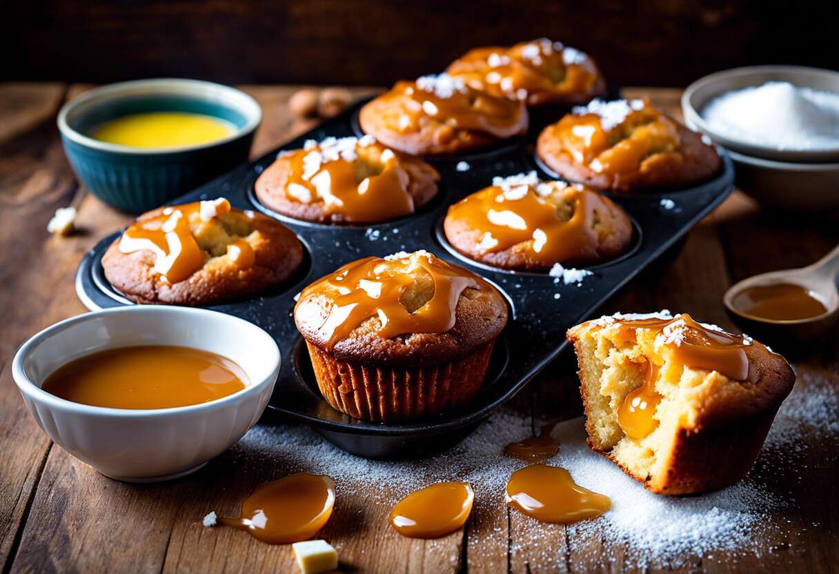 Recette de muffins au caramel au beurre salé : plaisir gourmand garantit