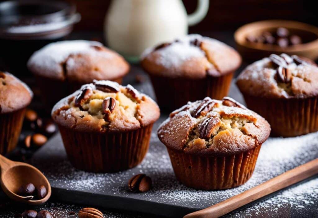 Recette de muffins aux noix et au café : saveurs intenses et gourmandes